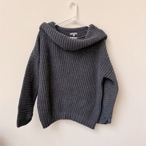 Jodifil Grey Cowl Neck Sweater